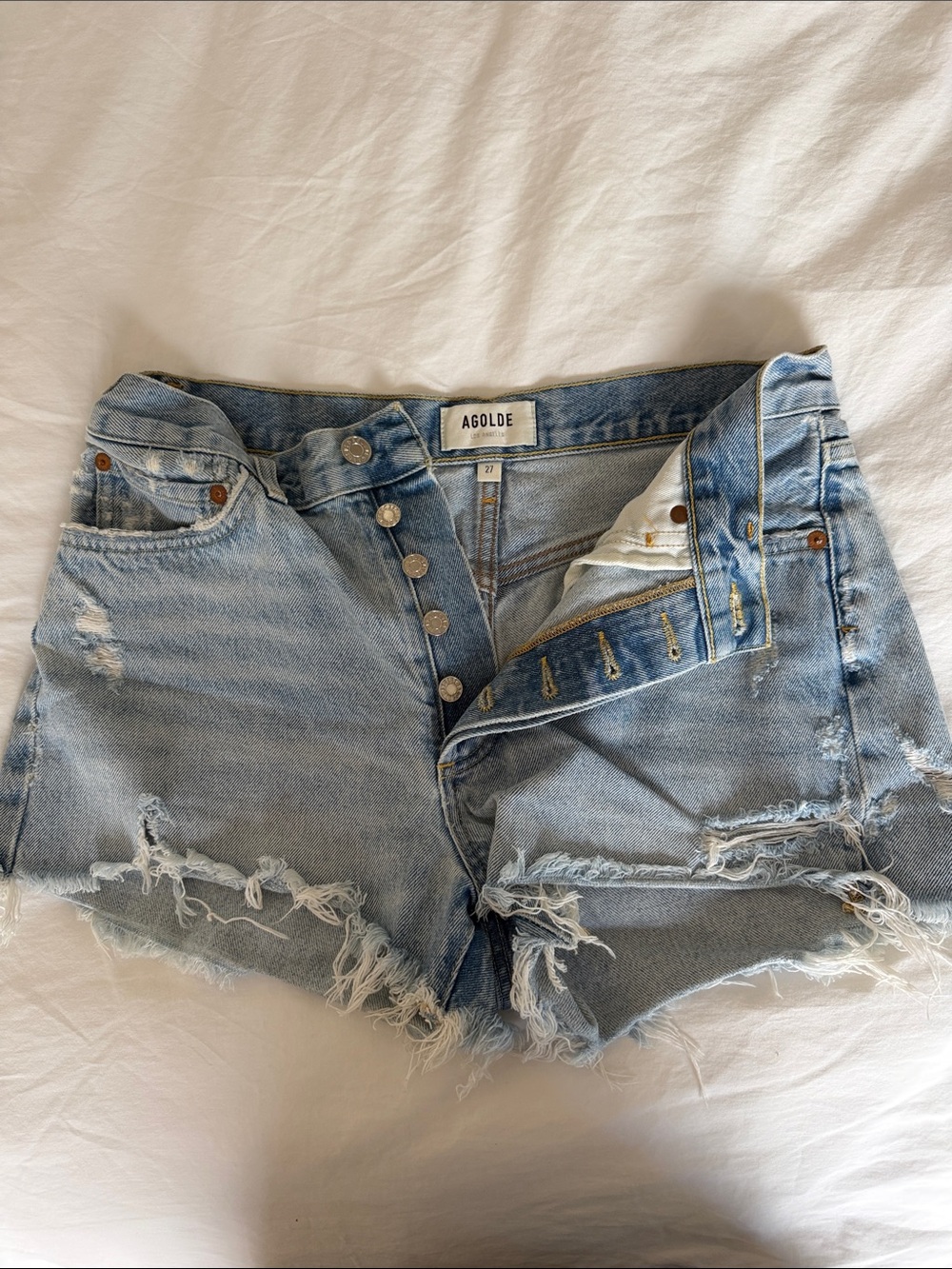AGOLDE Parker Denim Shorts